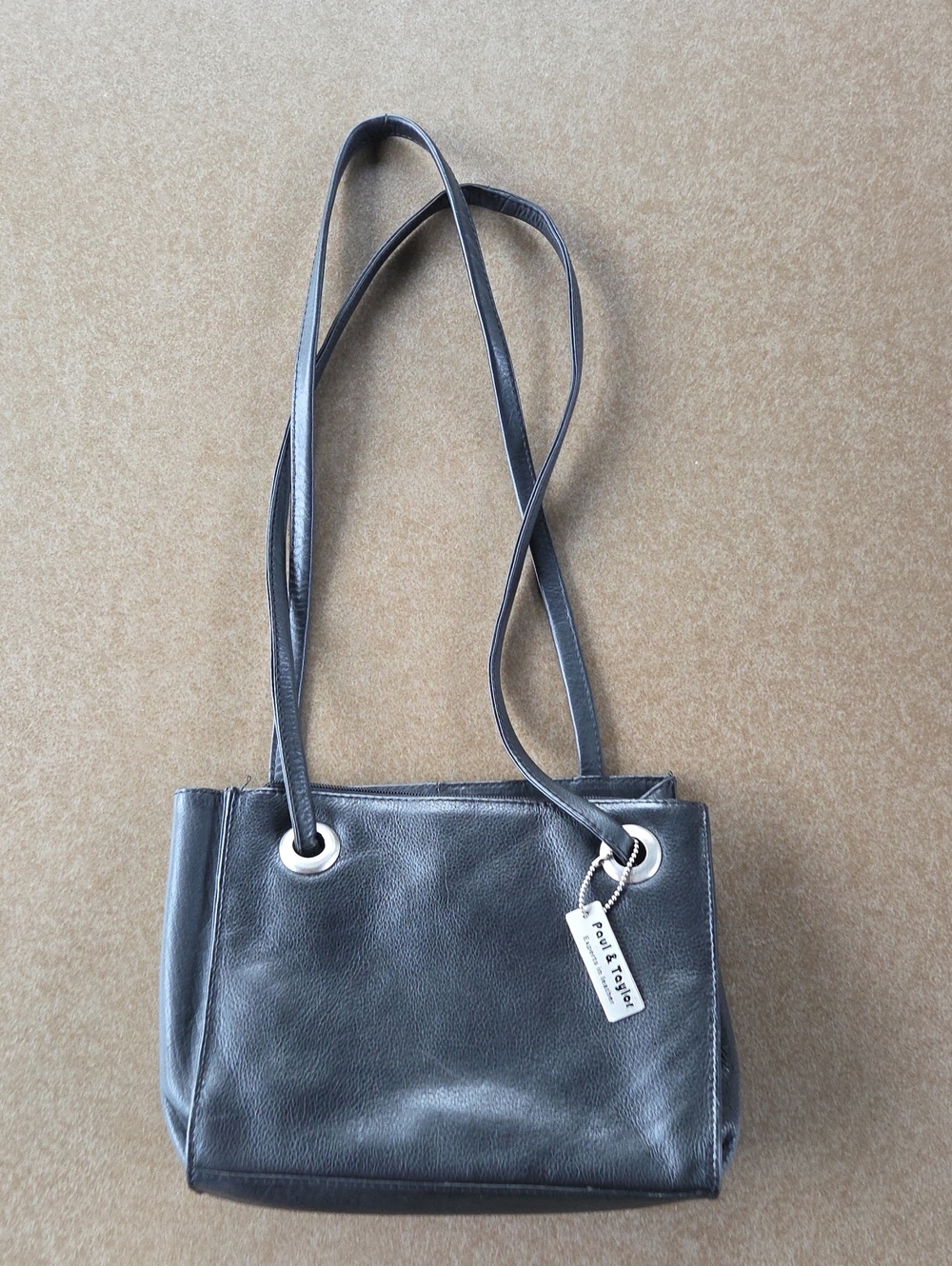 Black Leather Shoulder Bag